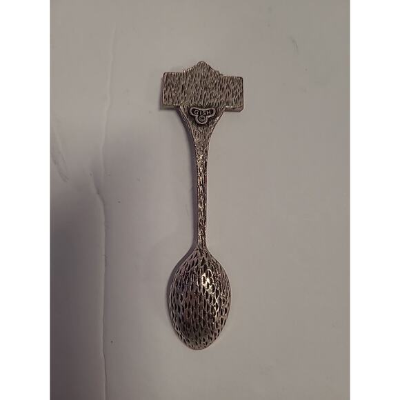 Alamo San Antonio Texas Pewter Collectors Spoon 3" Gish Souvenir - Picture 4 of 5